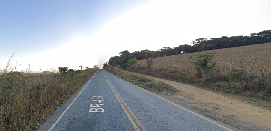 Imagem google maps (Rodovia BR494 que liga a BR262 à BR 267)
